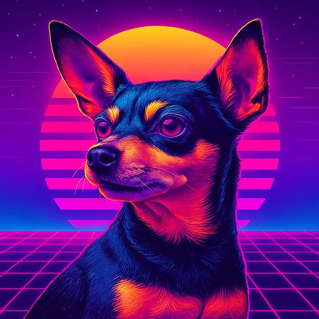 Vibrant Gradients and Neon Glow example