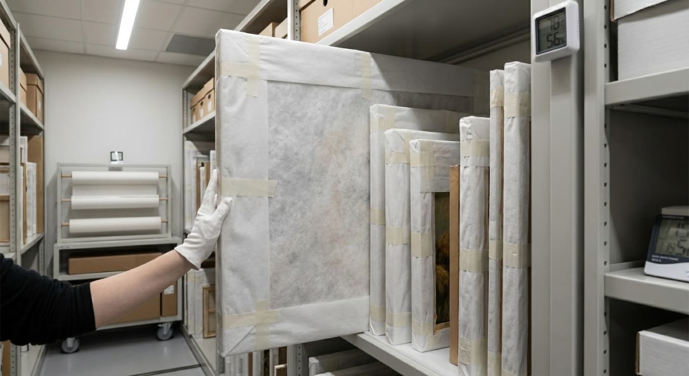 Proper archival storage for artwork