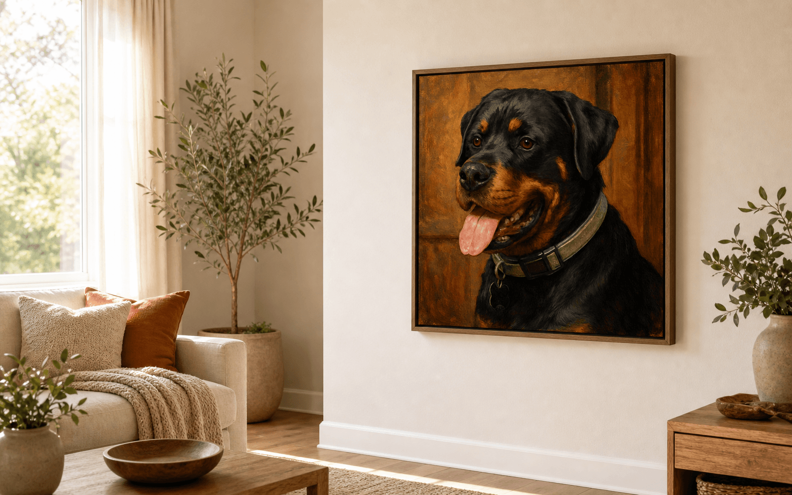 Impressionist pet portrait style preview