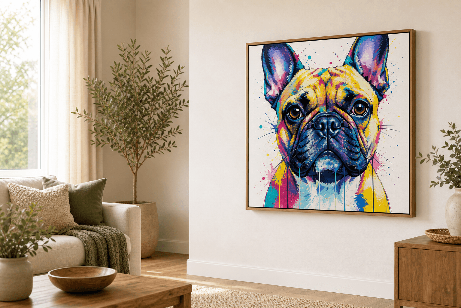 Pop art pet portrait style preview