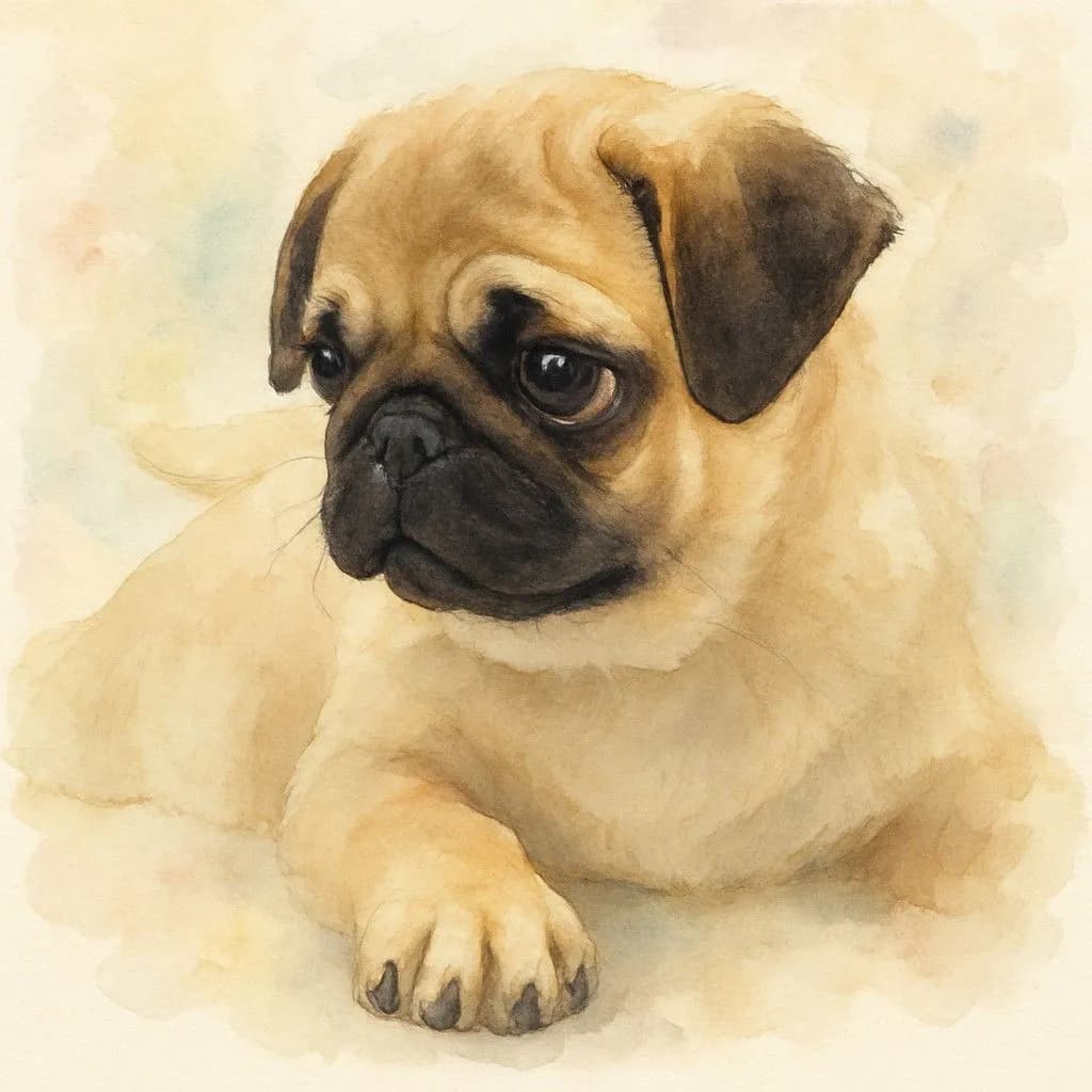 Customized Pet Portrait Example