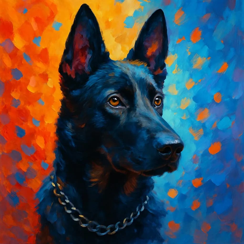 Customized Pet Portrait Example