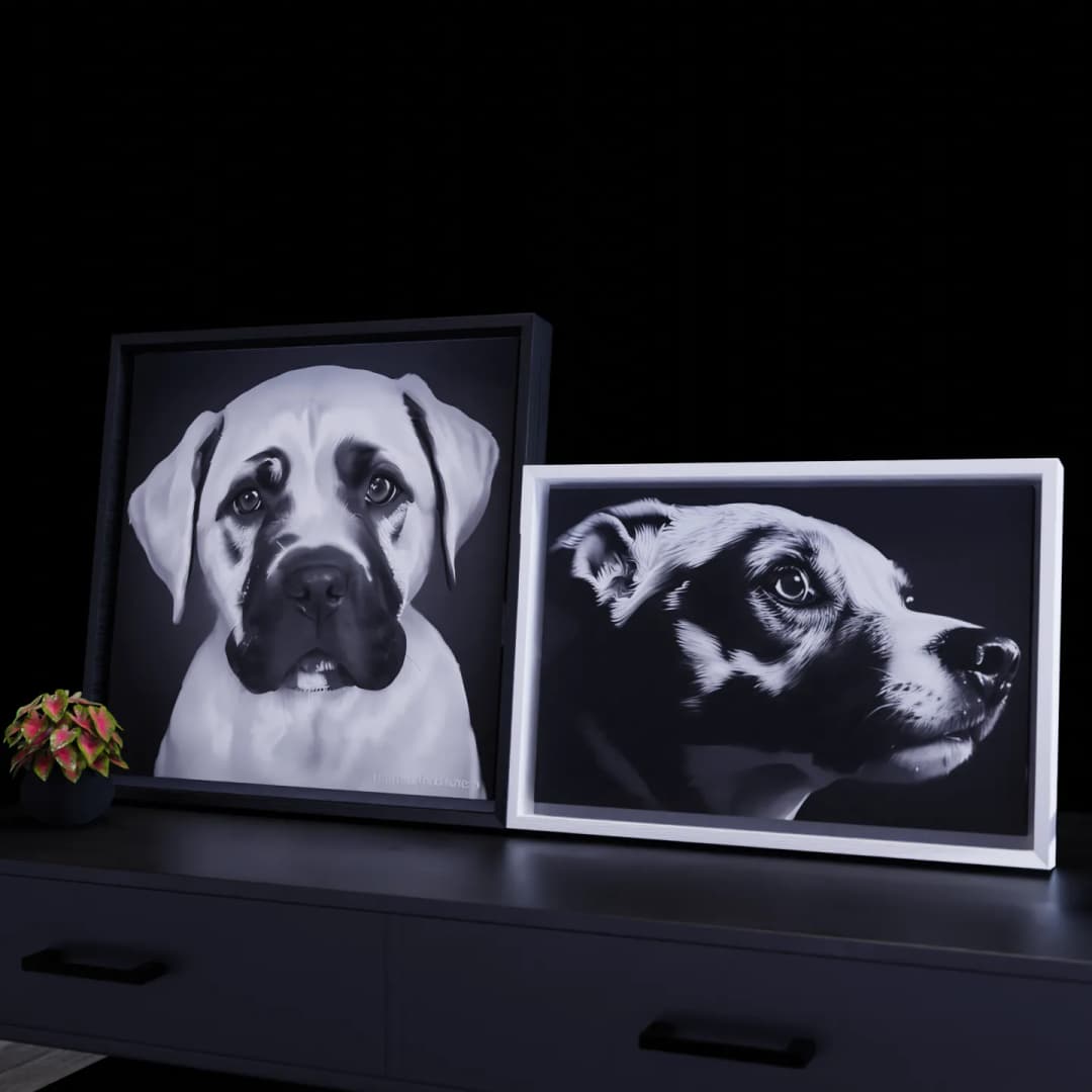 Customized Pet Portrait Example