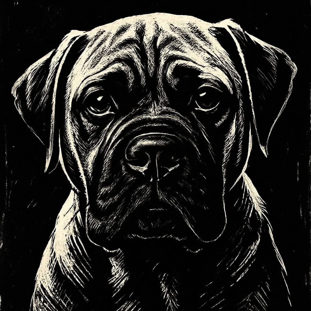 Customized Pet Portrait Example