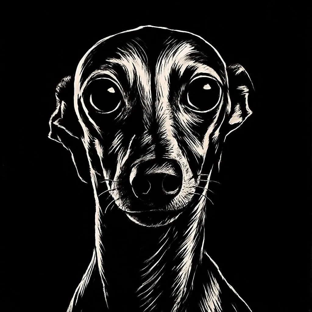 Customized Pet Portrait Example