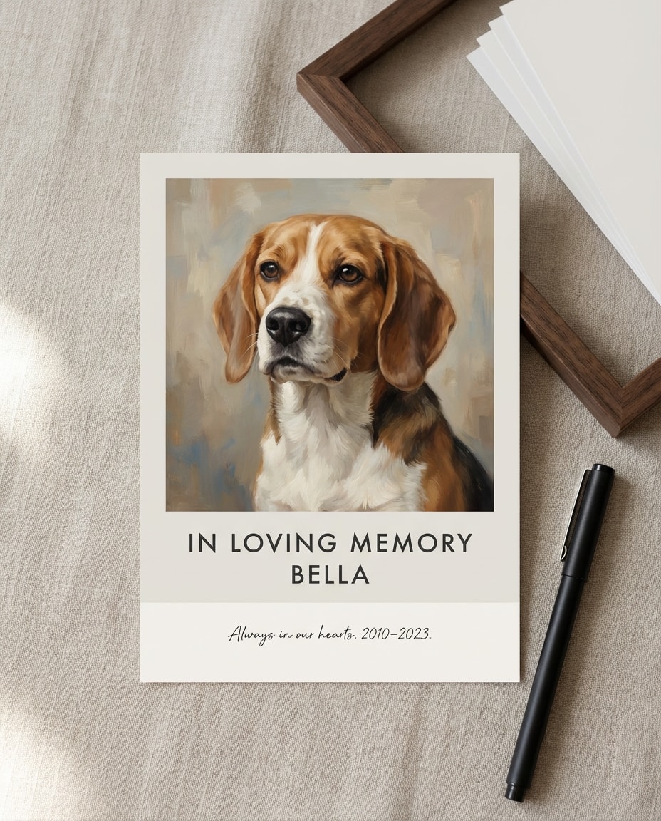 Art in a Sec Memorial Card