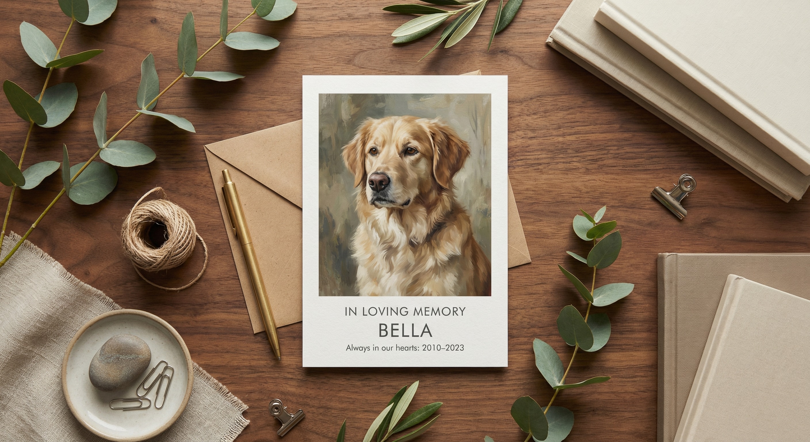 Art in a Sec Memorial Card hero background