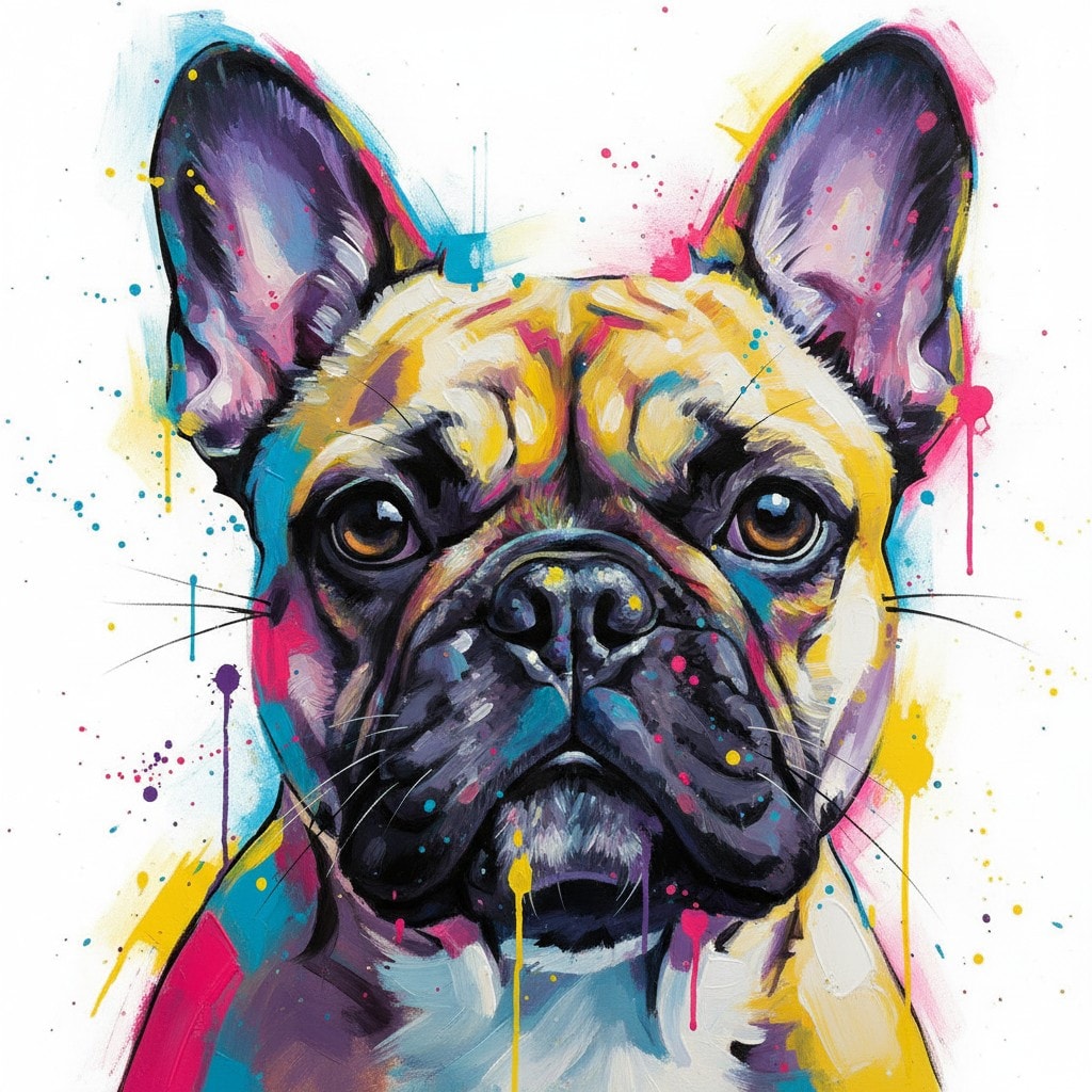 Colorful Pop Art Pet Portraits Collection Example