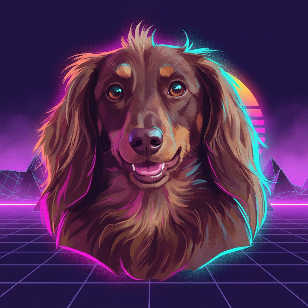 Vibrant Gradients and Neon Glow example