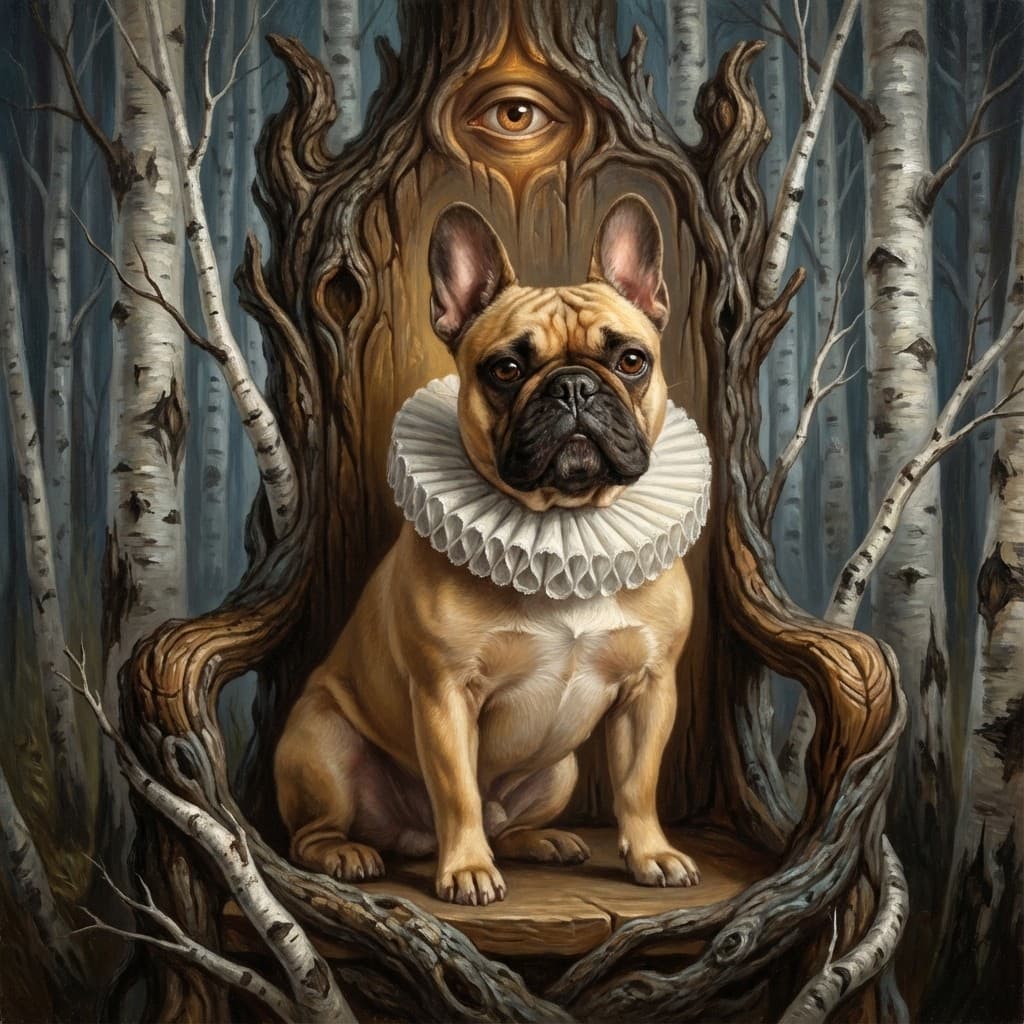 Regal surreal pet portrait