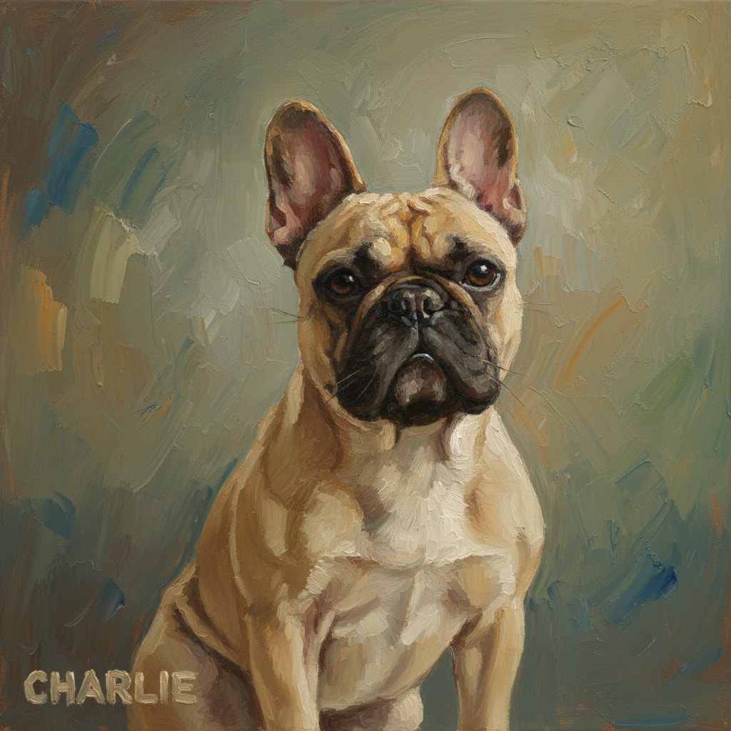 Custom Oil-Painted Pet Portraits Example
