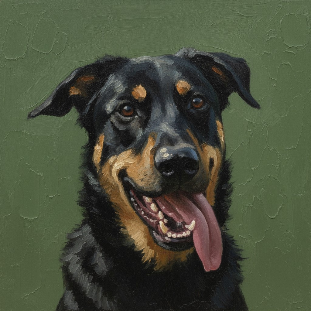 Impressionist Light Play Pet Portraits Example