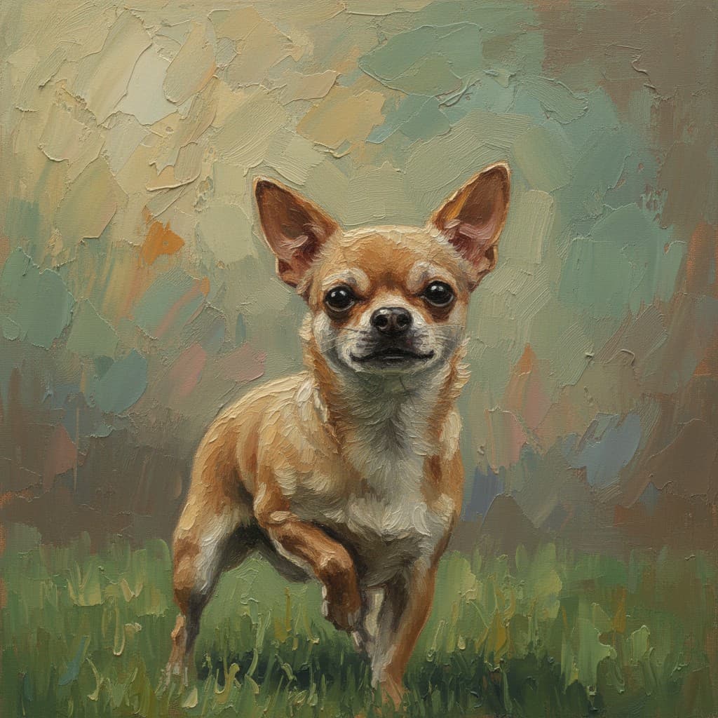 Finished custom pet portrait artwork used as a meaningful pet portrait gift