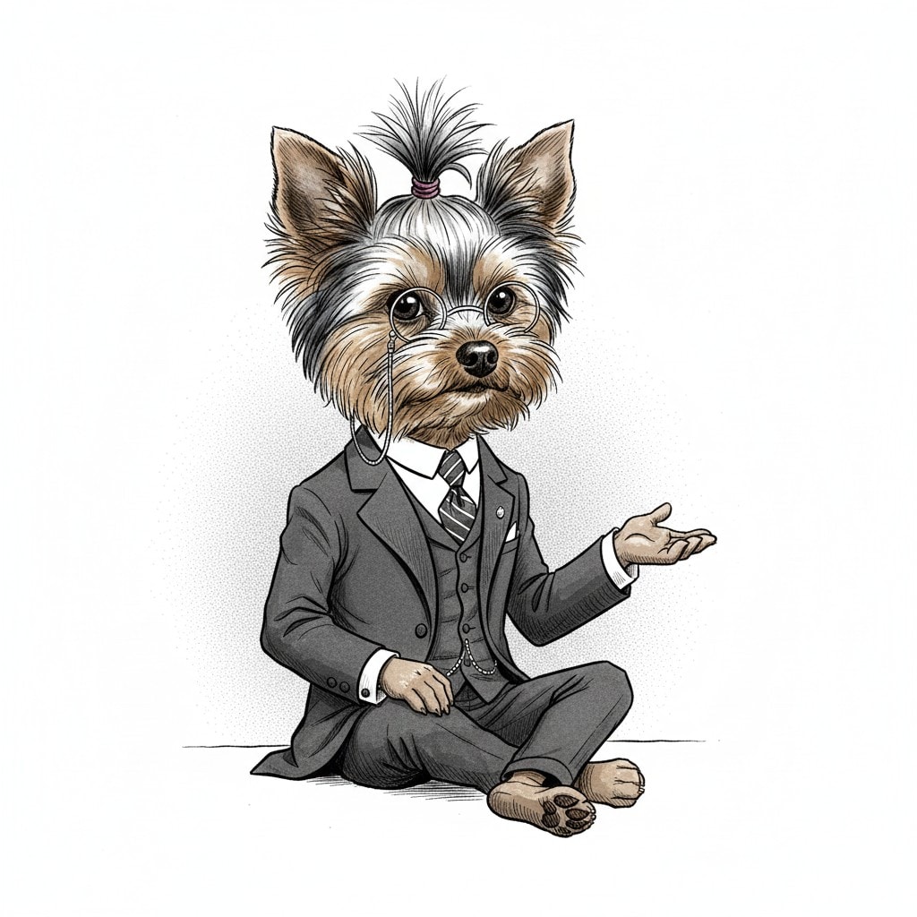 Custom Vintage Ink Caricature Portraits Example