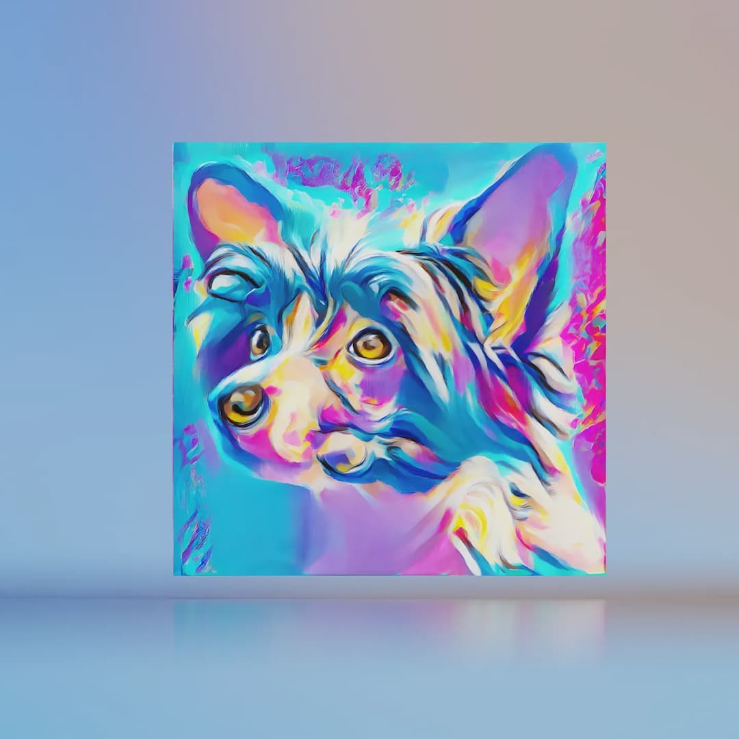 Cover image for pet portait style Blue Skies