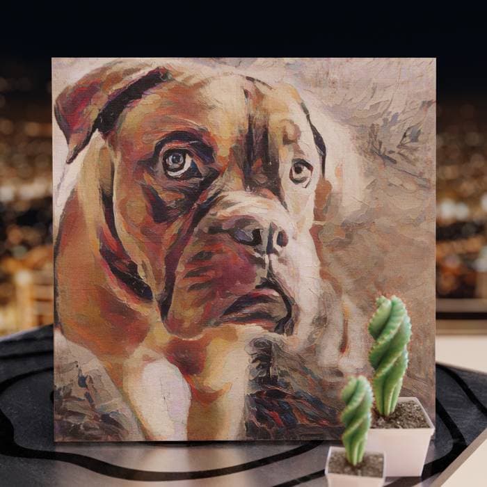 Our products - Custom Pet Portrait on Canvas - Art in a Sec