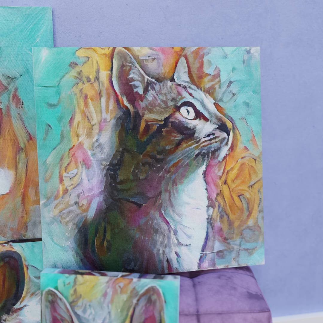 Custom Cat Portraits | Art in a Sec