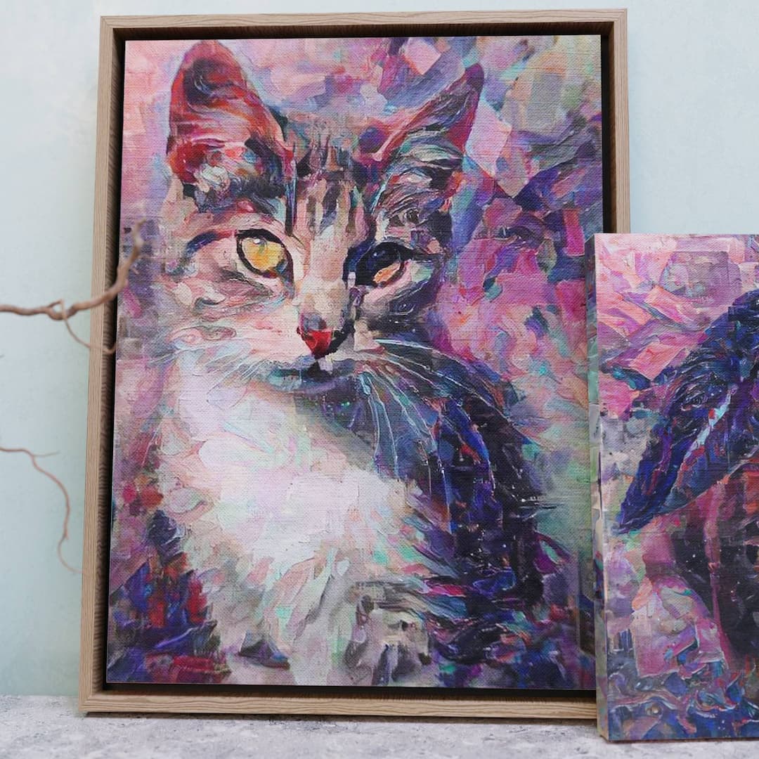 Custom Cat Portraits | Art in a Sec