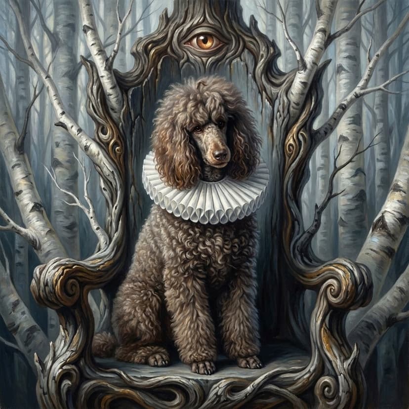 Surreal pet portrait close up