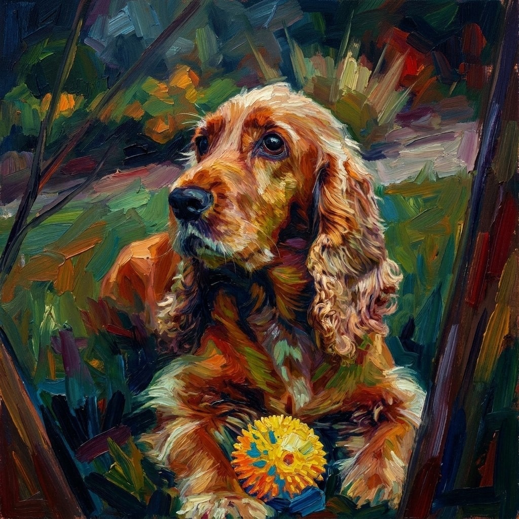 Vivid Expressionist Brushwork example in the Custom Oil-Painted Pet Portraits style